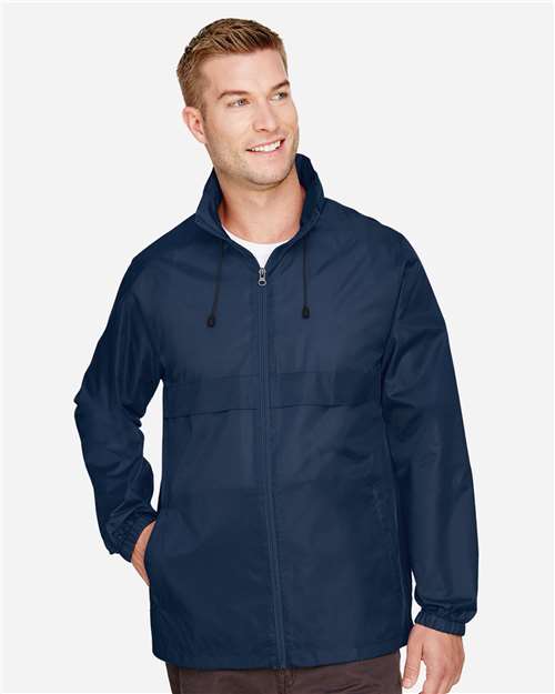 Team 365 TT73 Unisex Zone Protect Lightweight Jacket - Sport Dark Navy - model front