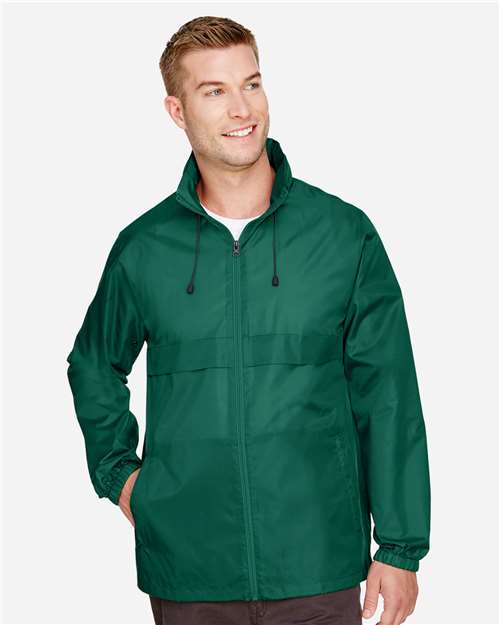 Team 365 TT73 Unisex Zone Protect Lightweight Jacket - Sport Forest - model front