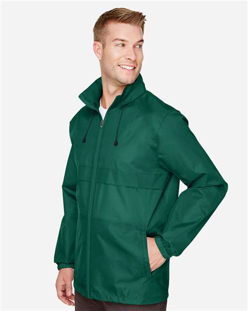Team 365 TT73 Unisex Zone Protect Lightweight Jacket - Sport Forest - model side