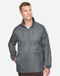 Team 365 TT73 Unisex Zone Protect Lightweight Jacket - Sport Graphite - model front