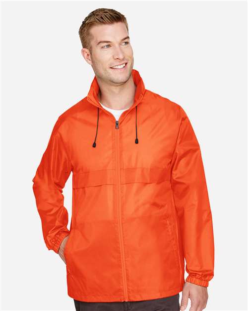 Team 365 TT73 Unisex Zone Protect Lightweight Jacket - Sport Orange - model front