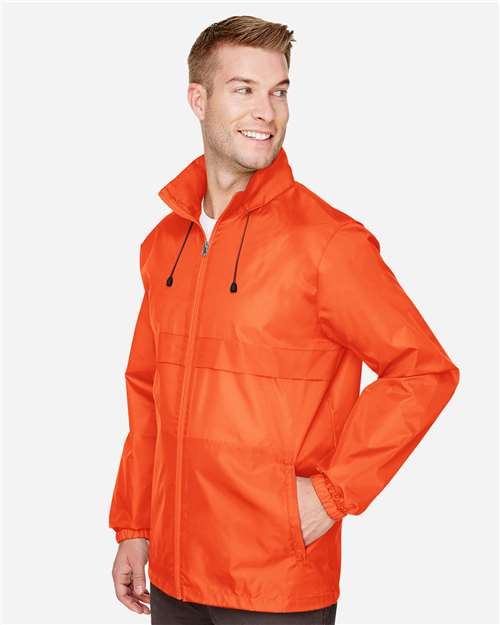 Team 365 TT73 Unisex Zone Protect Lightweight Jacket - Sport Orange - model side