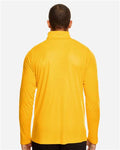 Team 365 TT31 Men's Zone Performance Quarter-Zip Pullover - Sport Athletic Gold - model back