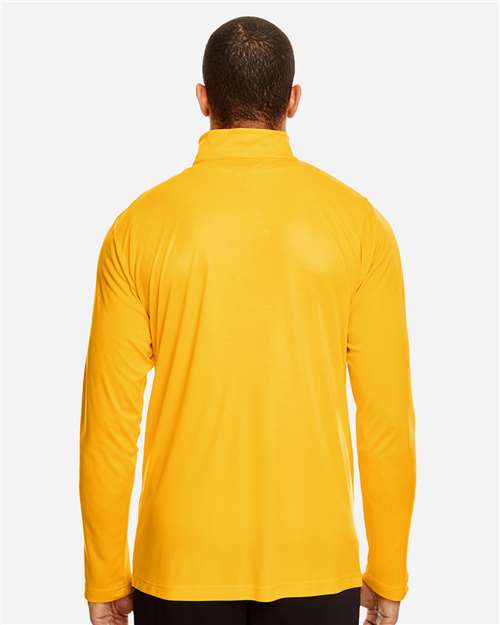 Team 365 TT31 Men's Zone Performance Quarter-Zip Pullover - Sport Athletic Gold - model back