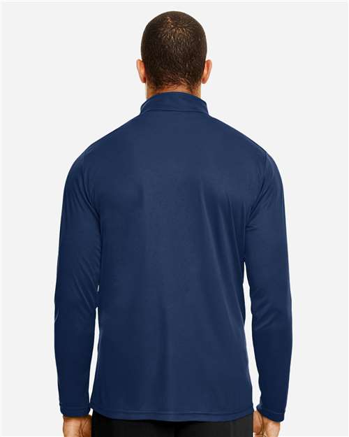 Team 365 TT31 Men's Zone Performance Quarter-Zip Pullover - Sport Dark Navy - model back
