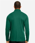 Team 365 TT31 Men's Zone Performance Quarter-Zip Pullover - Sport Forest - model back
