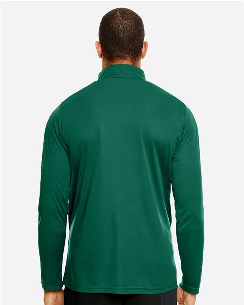 Team 365 TT31 Men's Zone Performance Quarter-Zip Pullover - Sport Forest - model back