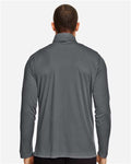 Team 365 TT31 Men's Zone Performance Quarter-Zip Pullover - Sport Graphite - model back
