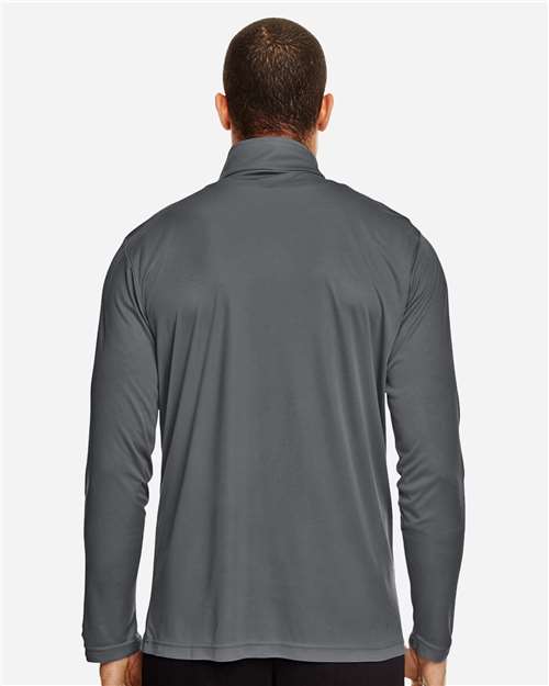 Team 365 TT31 Men's Zone Performance Quarter-Zip Pullover - Sport Graphite - model back