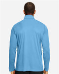 Team 365 TT31 Men's Zone Performance Quarter-Zip Pullover - Sport Light Blue - model back