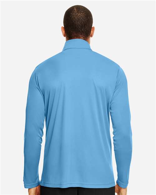 Team 365 TT31 Men's Zone Performance Quarter-Zip Pullover - Sport Light Blue - model back