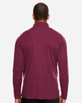 Team 365 TT31 Men's Zone Performance Quarter-Zip Pullover - Sport Maroon - model back