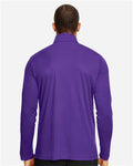 Team 365 TT31 Men's Zone Performance Quarter-Zip Pullover - Sport Purple - model back