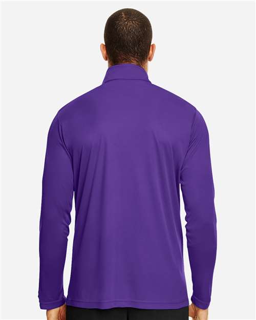 Team 365 TT31 Men's Zone Performance Quarter-Zip Pullover - Sport Purple - model back