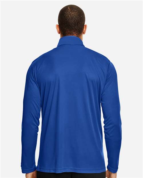 Team 365 TT31 Men's Zone Performance Quarter-Zip Pullover - Sport Royal - model back