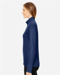 Team 365 TT31W Women's Zone Performance Quarter-Zip Pullover - Sport Dark Navy - model side