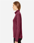 Team 365 TT31W Women's Zone Performance Quarter-Zip Pullover - Sport Maroon - model side