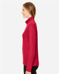 Team 365 TT31W Women's Zone Performance Quarter-Zip Pullover - Sport Red - model side