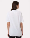 Harriton M105W Women's Maverick CVC Pique Polo - White - model back
