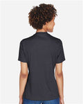 Team 365 TT11HW Women's Sonic Heather Performance T-Shirt - Black Heather - model back
