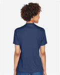 Team 365 TT11HW Women's Sonic Heather Performance T-Shirt - Sport Dark Navy Heather - model back