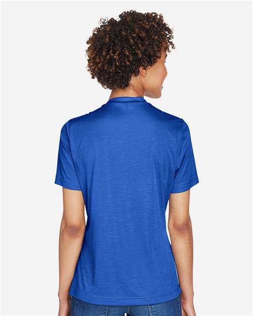 Team 365 TT11HW Women's Sonic Heather Performance T-Shirt - Sport Royal Heather - model back