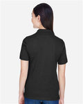 Harriton M265W Women's Easy Blend Polo - Black - model back