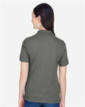 Harriton M265W Women's Easy Blend Polo - Charcoal - model back