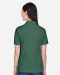 Harriton M265W Women's Easy Blend Polo - Hunter - model back