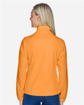 Harriton M990W Women's Full-Zip Fleece - Safety Orange - model back