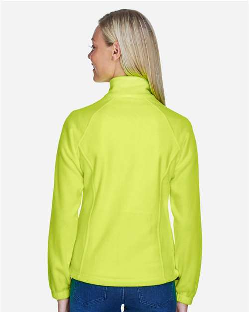 Harriton M990W Women's Full-Zip Fleece - Safety Yellow - model back