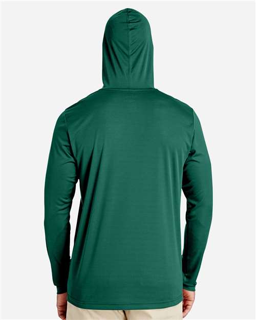 Team 365 TT41 Men's Zone Performance Hooded T-Shirt - Sport Forest - model back