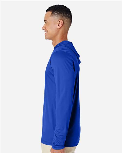 Team 365 TT41 Men's Zone Performance Hooded T-Shirt - Sport Royal - model side