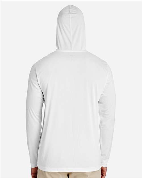 Team 365 TT41 Men's Zone Performance Hooded T-Shirt - White - model back