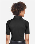 Harriton M211W Women's Advantage Tactical Polo - Black - model back