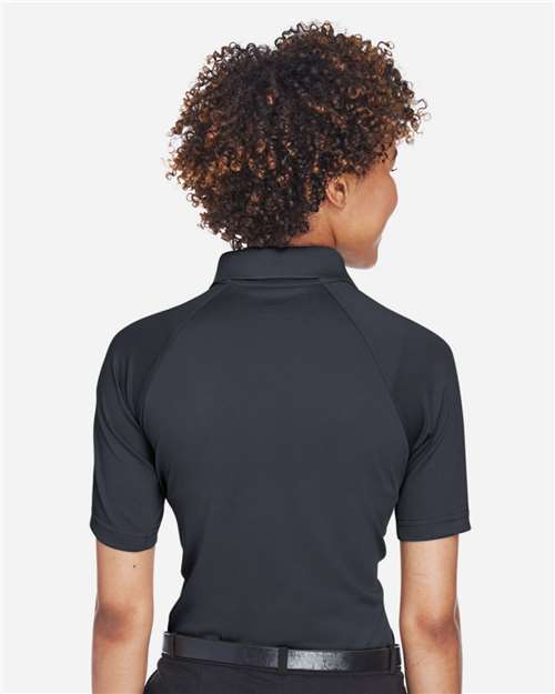 Harriton M211W Women's Advantage Tactical Polo - Dark Charcoal - model back