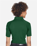 Harriton M211W Women's Advantage Tactical Polo - Dark Green - model back
