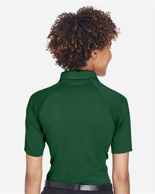 Harriton M211W Women's Advantage Tactical Polo - Dark Green - model back