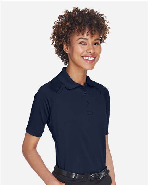 Harriton M211W Women's Advantage Tactical Polo - Dark Navy - model side