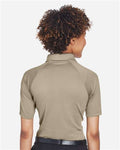 Harriton M211W Women's Advantage Tactical Polo - Desert Khaki - model back