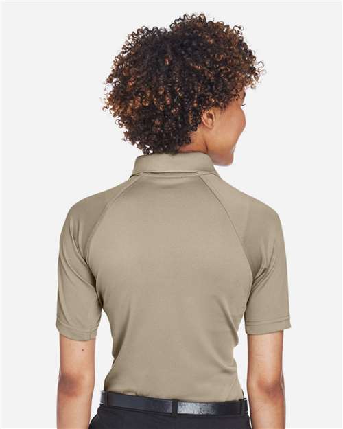 Harriton M211W Women's Advantage Tactical Polo - Desert Khaki - model back