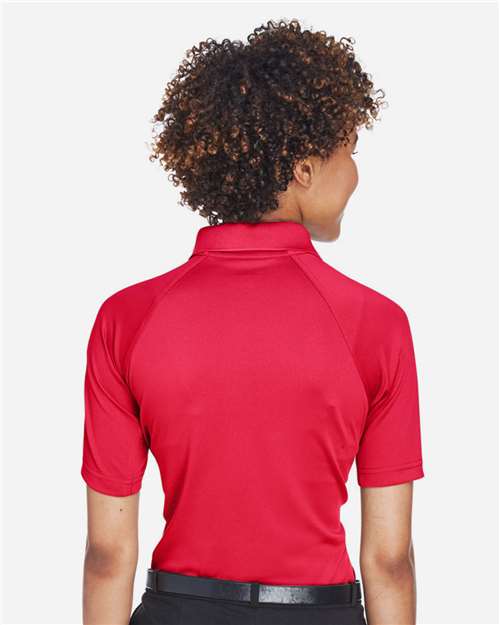 Harriton M211W Women's Advantage Tactical Polo - Red - model back
