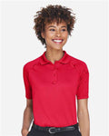 Harriton M211W Women's Advantage Tactical Polo - Red - model front