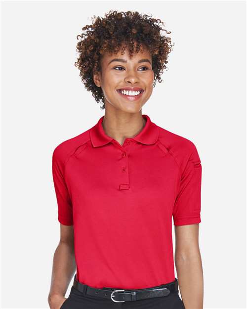 Harriton M211W Women's Advantage Tactical Polo - Red - model front