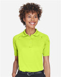 Harriton M211W Women's Advantage Tactical Polo - Safety Yellow - model front