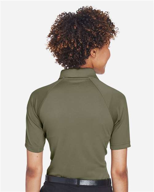 Harriton M211W Women's Advantage Tactical Polo - Tactical Green - model back