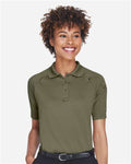 Harriton M211W Women's Advantage Tactical Polo - Tactical Green - model front