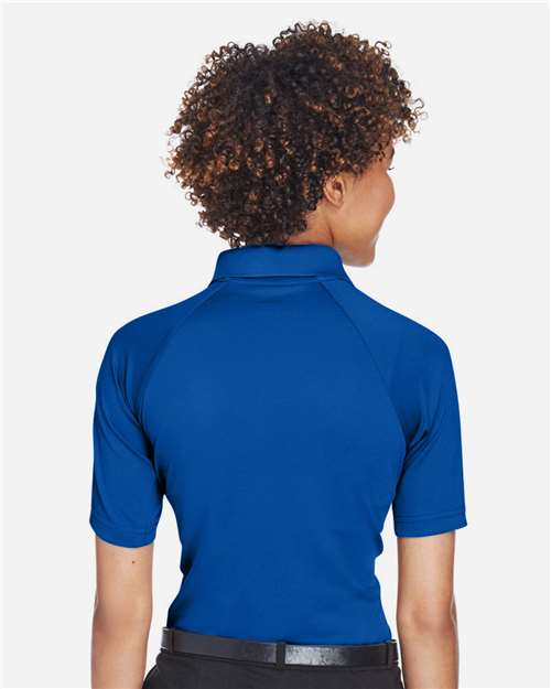 Harriton M211W Women's Advantage Tactical Polo - True Royal - model back