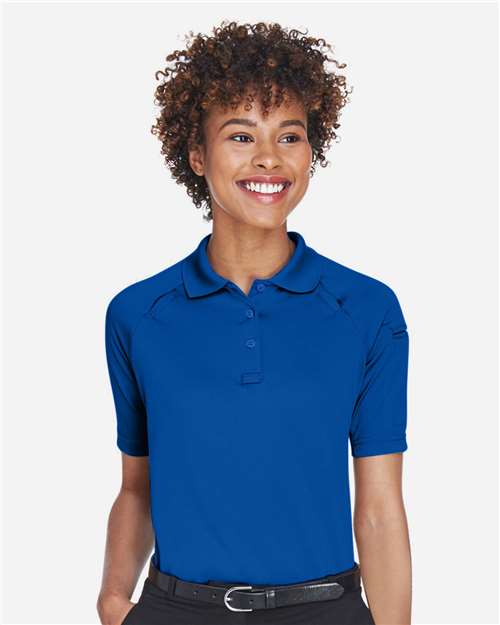 Harriton M211W Women's Advantage Tactical Polo - True Royal - model front