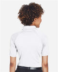 Harriton M211W Women's Advantage Tactical Polo - White - model back